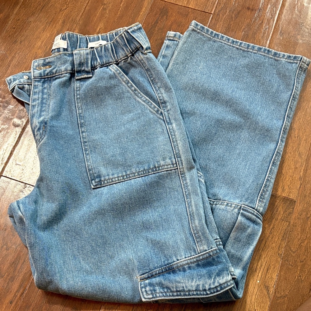 Women’s Blue, Cargo, Baggy Jeans